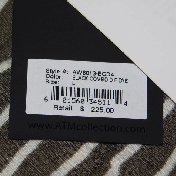 ATM Anthony Thomas Melillo NEW Women's Size L Striped Skirt Pull On Slit Skirt - Picture 6 of 8